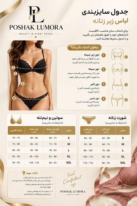 ست لباس زیر JINA طرح شکوفه